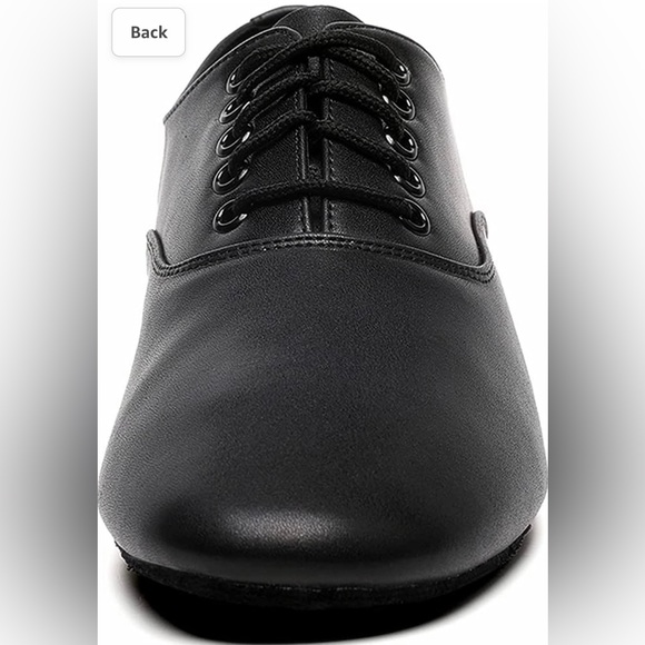 NEW Men's Ballroom Dance Shoes Black Sole, Tango Salsa Latin Shoe 10.5M - Picture 4 of 6